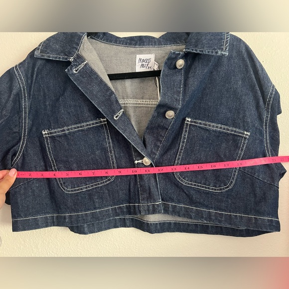 Princess Polly Pioneer Denim Crop Jacket - Picture 3 of 6